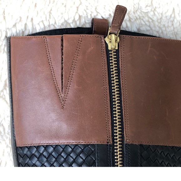 Black and Brown Cole Haan Equestrian Style Boots Size 8 - Picture 3 of 5